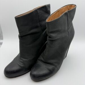 MAISON MARTIN MARGIELA WEDGE CUTOUT HEEL BOOTIES 41